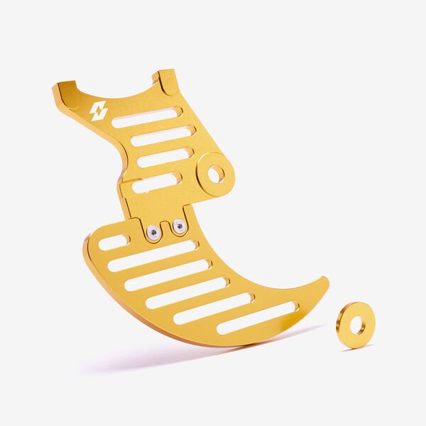 Talaria | Full-E Charged Rear Brake Disc Guard for Talaria / Light Bee 200mm Brake Disc Gold