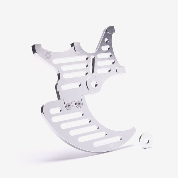Talaria | Full-E Charged Rear Dual Caliper Disc Guard for Talaria / Light Bee 200mm Brake Disc Silver